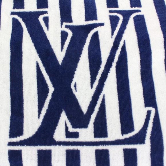 Louis Vuitton Navy Stripe LV Graphical Beach Towel 82LZ525S - Picture 6 of 12